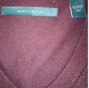 Men's Perry Ellis Sweater Maroon Large